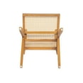 thumbnail image 5 of Christopher Knight Home Mid-Century Modern Rattan Dining Chairs, Solid Wood Frame, Woven Seat, Natural, Set of 2, 5 of 13