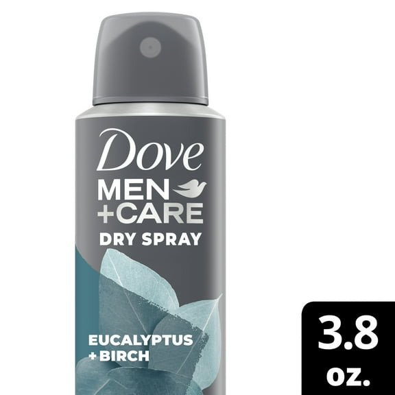 Dove Men Care Antiperspirant Dry Spray Eucalyptus   Birch 3.8 OZ - 2 Pack