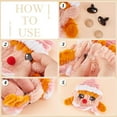 thumbnail image 5 of 200pcs Kawaii Safety Eyes 5 Sizes Craft Eyes Black Stuffed Animal Eyes Kawaii Eyes with Washers Oval Resin Felt Eyes, 5 of 7