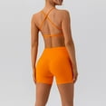 thumbnail image 4 of Ramiter Lingerie for Women Women's Workout Push Up Yoga Bra Sports Crop Tops Fitness Gym Vest L,Orange, 4 of 5