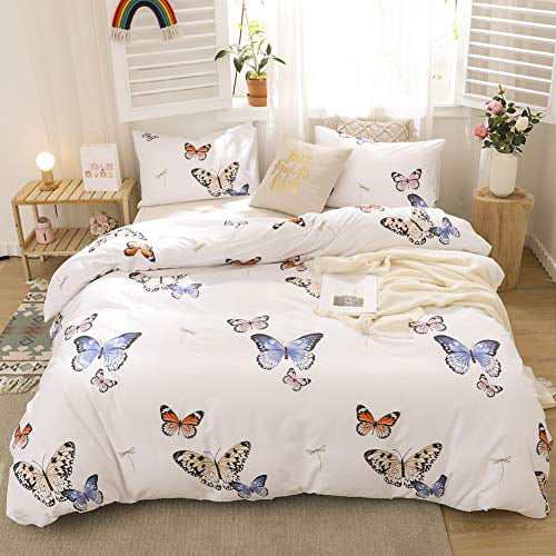 Blue Bedding Erfly Duvet Cover, Blue And Red Bedding Sets