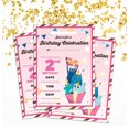 thumbnail image 2 of Darling Souvenir Pink Birthday Invitation Card Printable Elegant Fill or Write In Blank Party Invites 28 Pcs 5 x 7 Inches, 2 of 5