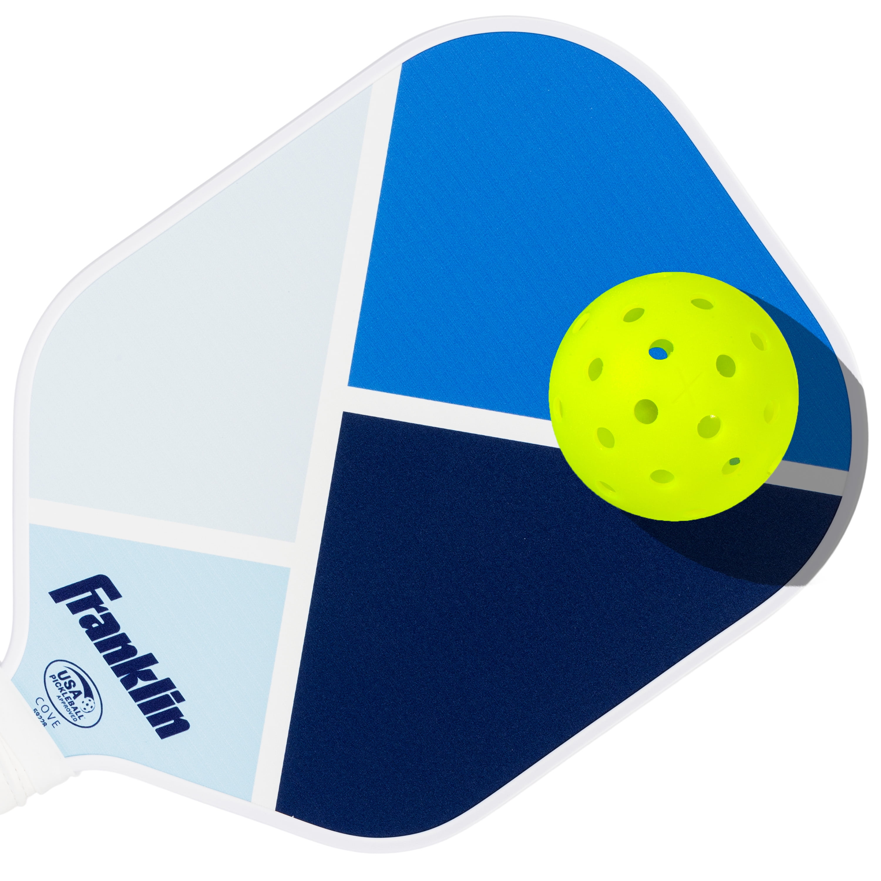 Franklin Sports 2-Player Pickleball Paddle Set - (2) Fiberglass Paddles+ (2) X-40 Pickleballs - Blue