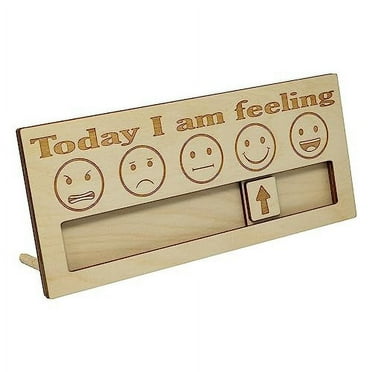 JennyGems Today I Am Feeling Sign, Emoji Feelings Chart, Daily Mood, Classroom Decorations, Therapy Office Decor