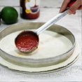 thumbnail image 5 of Flat Bottom Sauce Ladle with Rubber Handle for Cooking and Measuring Stainless Steel Kitchen Spoon for Pizza Spreads, 5 of 5