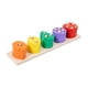 thumbnail image 4 of Clasificador de formas de madera Juguete de emparejamiento de formas de madera Juguete sensorial educativo Montessori fruta A, 4 of 9