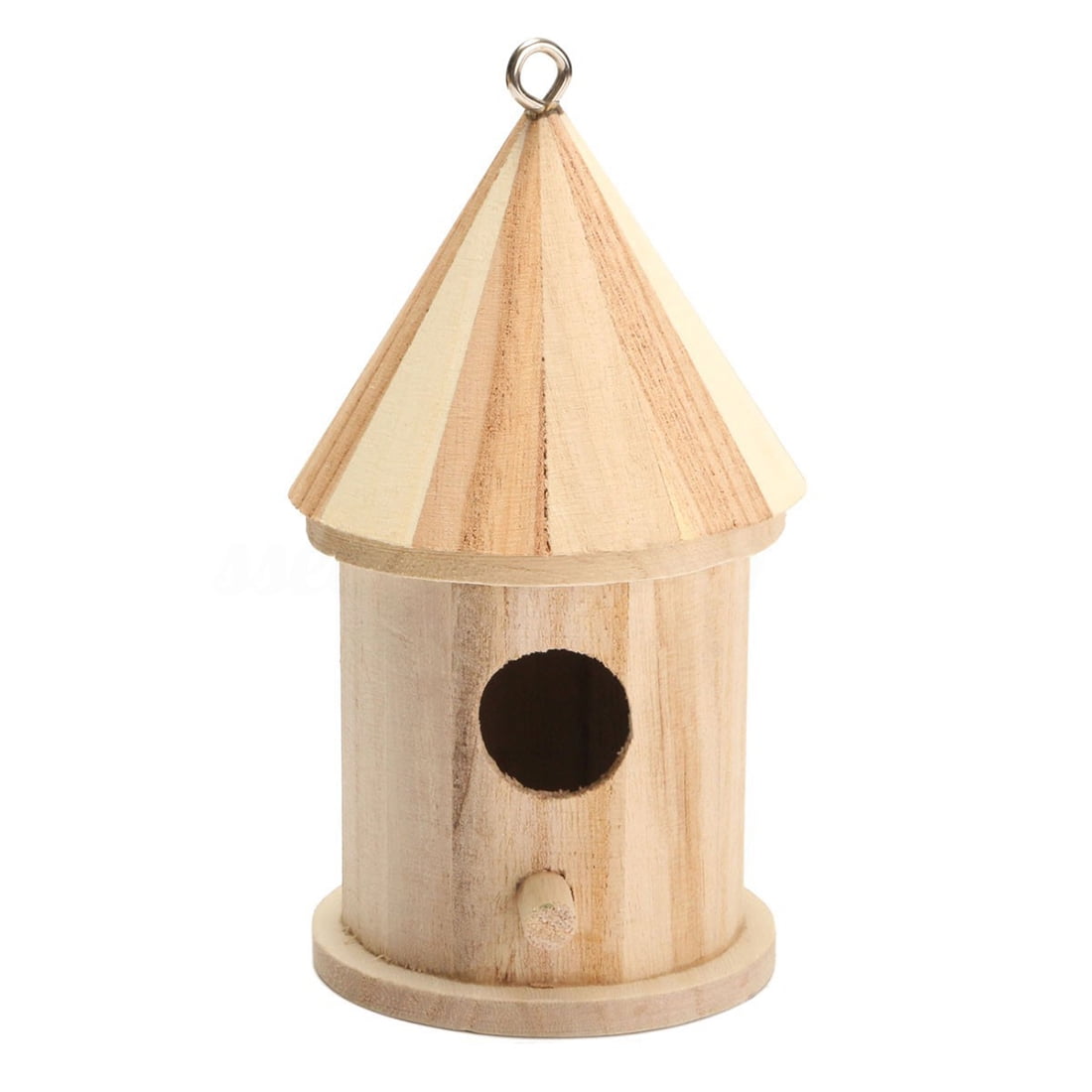 THZY Wooden Birdhouse Birdhouse Hanging Nest Nesting Box With Hook Home Garden Decor Wood... by THZY