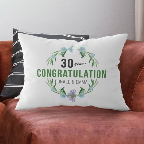 Personalized Anniversary Pillow Case