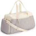 thumbnail image 1 of Bolsas de gimnasio para hombres y mujeres, bolsa de viaje plegable de 40 litros, bolsa de lona ligera para fin de semana con compartimento para zapatos, 1 of 5