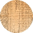 thumbnail image 1 of Ahgly Company Indoor Round Solid Orange Modern Area Rugs, 4' Round, 1 of 4