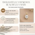 thumbnail image 5 of 14K Solid Yellow Gold Lab Grown Moissanite Oval Cut Solitaire Pendant | Solid Bail | 7x5mm 0.75 CTW | Pendant Only | Luxury Gift for Women, Birthday, Anniversary, Mothers Day, 5 of 7