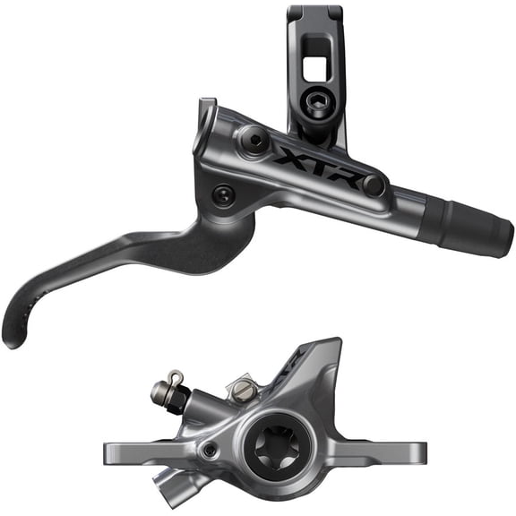 Shimano XTR M9200 XC Disc Brake and Lever - Right/Rear, Post Mount, 2-Piston Caliper, SM-BH90-SS Hose, Metal Pads, Gray