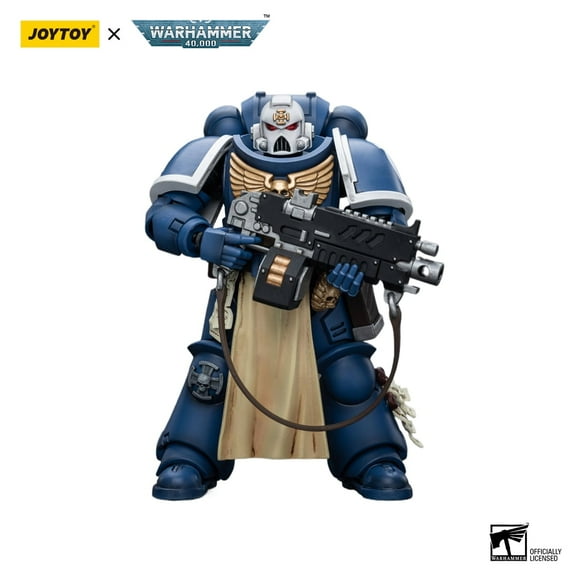 JOYTOY Warhammer 40K Ultramarines Sternguard Veteran with Auto Bolt Rifle 1:18 Collection Model