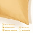 thumbnail image 3 of PiccoCasa 2 Pack Satin Pillowcases with Zipper Standard Size Pillow Cover, 21"x27", Champagne, 3 of 8