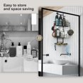 thumbnail image 4 of Panier de Douche par-Dessus la Porte, Organisateur Suspendu Ajustable avec Tablette, Antirouille, 4 of 5