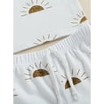 thumbnail image 6 of TSEXIEFOOFU Baby 2PCS Pants Suit, Sleeveless Sun Patterns O-Neck T-Shirt, Elastic Waistband Short Pants, Toddler Summer Wear Clothes, 6 of 8