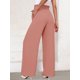 thumbnail image 4 of Pantalones anchos KORSIS para mujer, ligeros, cintura alta, rosa, 2XL, 4 of 6