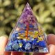 thumbnail image 1 of Mini pirámide de cristal natural, generador de energía, cuarzo, amatista, curación espiritual, cristal, chakra, pirámide de resina, 1 of 6