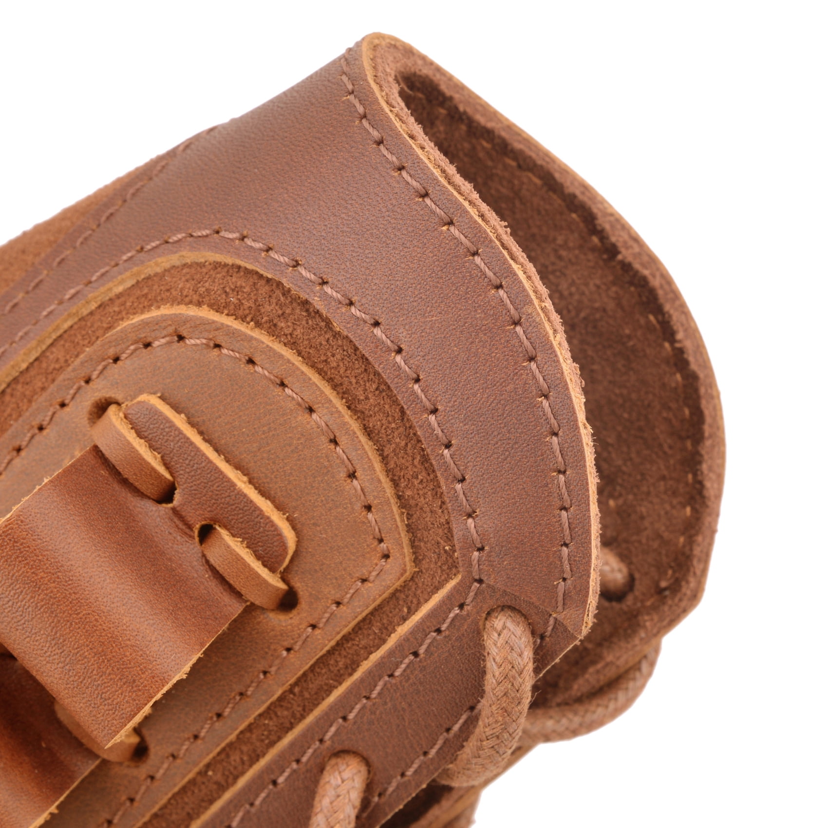Cowhide Leather Shotgun Buttstock Shell Holder Pad for 16 Guage Right Handed Hunter Gift