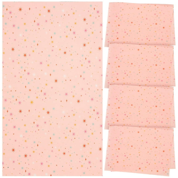 TEHAUX  30 Sheets Gift Wrapping Paper Neon Tissue Thin Decorative Flower Bouquet