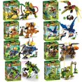 thumbnail image 2 of Bloques de construcción de dinosaurios de la era jurásica, compatibles con planetas prehistóricos, juguetes de desarrollo de dinosaurios, regalos para niños, 2 of 5