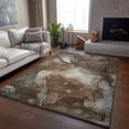thumbnail image 6 of Addison Rugs Mayfield Washable Transitional Watercolors Brown Rectangle Rug, 9' x 12', 6 of 6