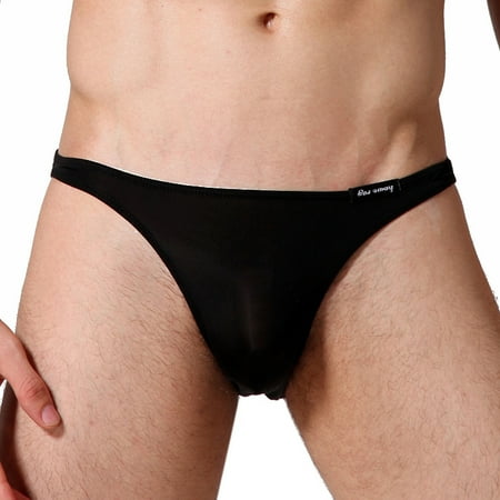 WCJM Men s polyester underwear including 1PC underwear Black Spandex() Nylon() Fashion Mens Brief Cotton Underwear Shorts G-String Underpants BK/XXL