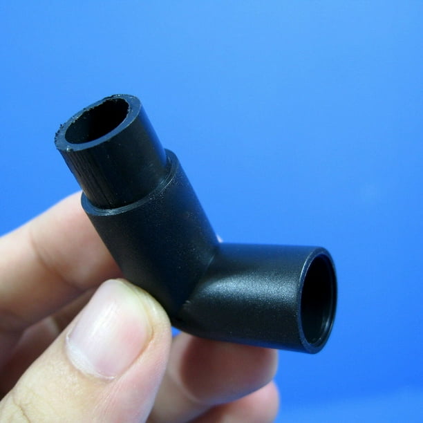 5 Black 90 degree elbow 12/16mm bore PVCU pipe LJoint Plastic hose