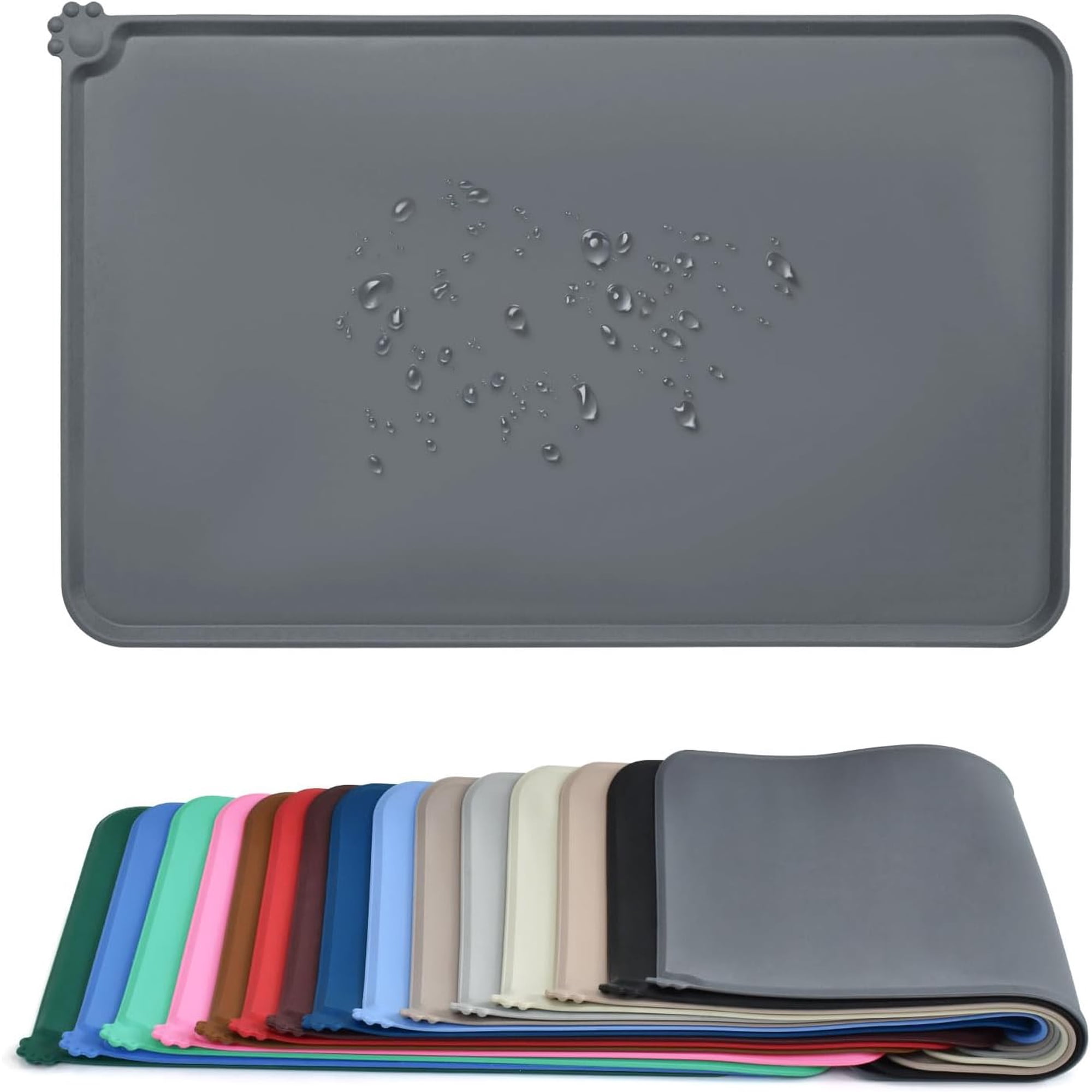 Silicone Waterproof Pet Feeding Mats Anti Slip Bowl Pad Dog Mat for Food and Water