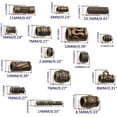 thumbnail image 3 of 100 Gram  Mixed Styles Column Spacer Beads Alloy Barrel Tube Bar Loose Charm Beads Jewelry Findings Accessories for DIY Bracelet Necklace Craft Projects,Antique Bronze, 3 of 8
