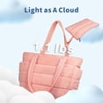 thumbnail image 4 of Bolso de mano TopDesign Puffer Lightweight para mujer rosa, 4 of 8