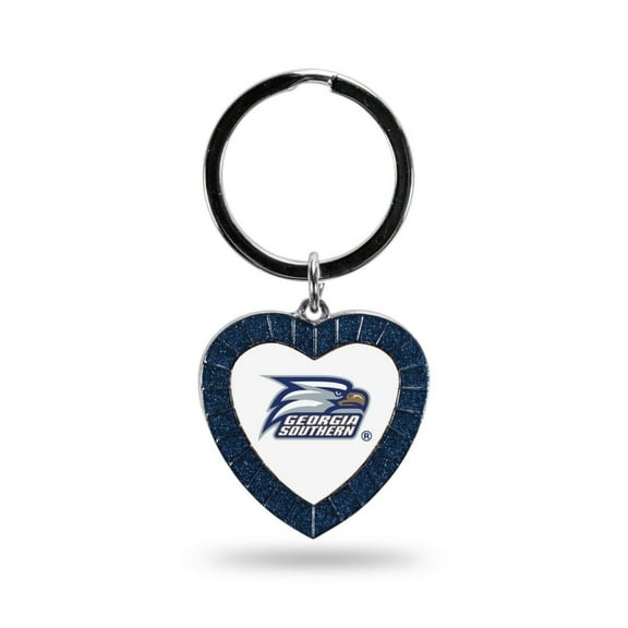 Georgia Southern Eagles Keychain Color Rhinestone Heart Decal Emblem University