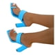 thumbnail image 4 of Sandalias Mujer Tacones altos Moda Verano Cabeza cuadrada Peep Toe Chunky Block Sandalias Zapatos Wmkox8yii hfjk4753, 4 of 4