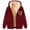 Wine, variant on Meichang Sherpa Hoodie Women with Zipper Hooded Sweatshirt Fleece Lined Jacket Coat Winter Long Sleeve Pockets Warm Outerwear Wine M