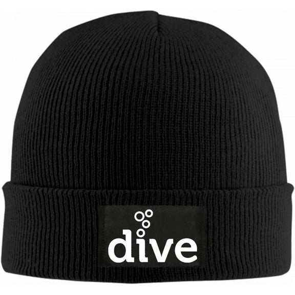 Dive Scuba Diving Beanie Hat for Women Men Winter Hat Cuffed Winter Beanie Warm Skull Cap Plain Knit Hat Cap