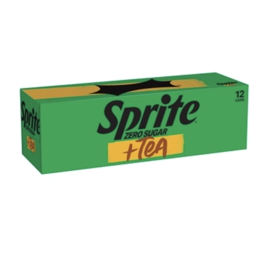 Sprite + Tea Zero Sugar,  12 Fl Oz, 24 Pack