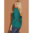 thumbnail image 4 of INSPIRE CHIC Chemise Péplum Décontractée pour Femme à Manches Longues à Encolure Dégagée, 4 of 6