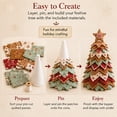 thumbnail image 7 of DIY Quilted Santa Christmas Tree Kit, Fabric Patchwork Set, Handmade | Holiday Tabletop Decor, Layered Ornament, Sewing Craft for Adults, Snowman Tree, Charming Quilting Gift(Candy Star), 7 of 7