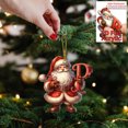 thumbnail image 1 of Adorno navideño plano con letras 2D para colgar en el árbol y el coche, 1 of 2