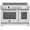 Stainless Steel, variant on Bertazzoni Pro486igfept Professional 48" Wide 7 Cu. Ft. Free Standing Induction Range -