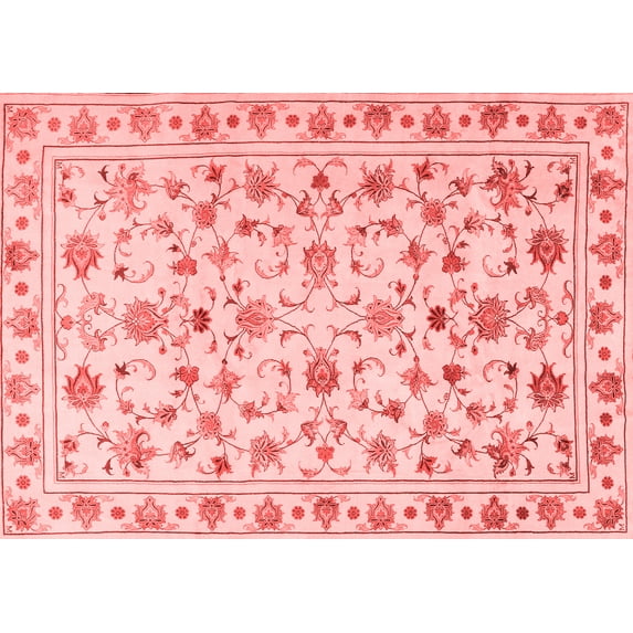 Ahgly Company Indoor Rectangle Persian Red Traditional Area Rugs, 4' x 6'