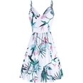 thumbnail image 3 of Robe d'Été Décontractée à Bretelles Spaghetti à Col en V à Fleurs pour Femme avec Poche Fleur Verte G, 3 of 4
