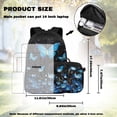 thumbnail image 2 of HUIACONG Kids Backpack 4-IN-1 Set Starry Blue Butterfly Lightweight 300g for Boys Girls 6-10 Detachable Lunch Box Pencil Case Water Bottle Holder School Book Bag, 2 of 7