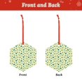 thumbnail image 2 of Zufioo Cartoon Fruit Print Large Acrylic Christmas Ornaments, Suitable for Christmas Tree Christmas Holiday Party Pendant Decorations-Hexagon, 2 of 7