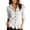 White, variant on cocolona Button Down Shirts for Women Lapel Long Sleeve Solid Color Shirts Slim Trendy Casual Fall Tops