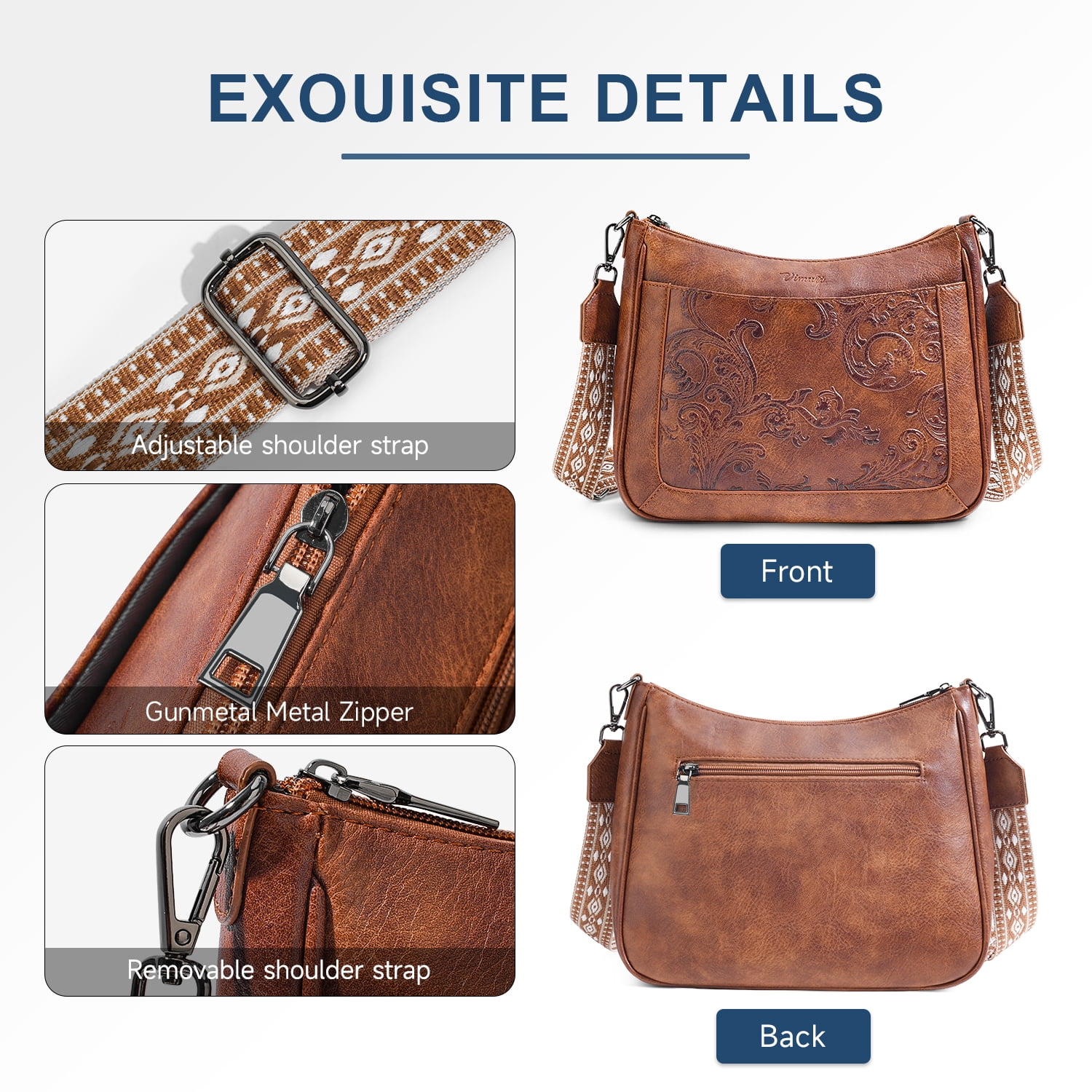 YOVIEE Trendy Crossbody Bags for Women Small Shoulder Handbags, Ladies Classic Messenger Bag Crossbody Purse with With Adjustable Shoulder Strap