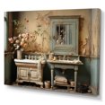 thumbnail image 2 of Designart "Bathroom Toilet Vintage beauty II" Bath & Laundry Wall Art Print, 2 of 5