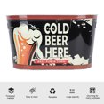 thumbnail image 2 of Drink Cooling Beverage Tub, Exquisite Coating Oval Beverage Tub Large Capacity  For Party, 2 of 7