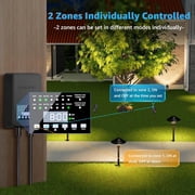 SUNVIE 300W Low Voltage Landscape Transformer Step Down with Timer and Photocell Sensor