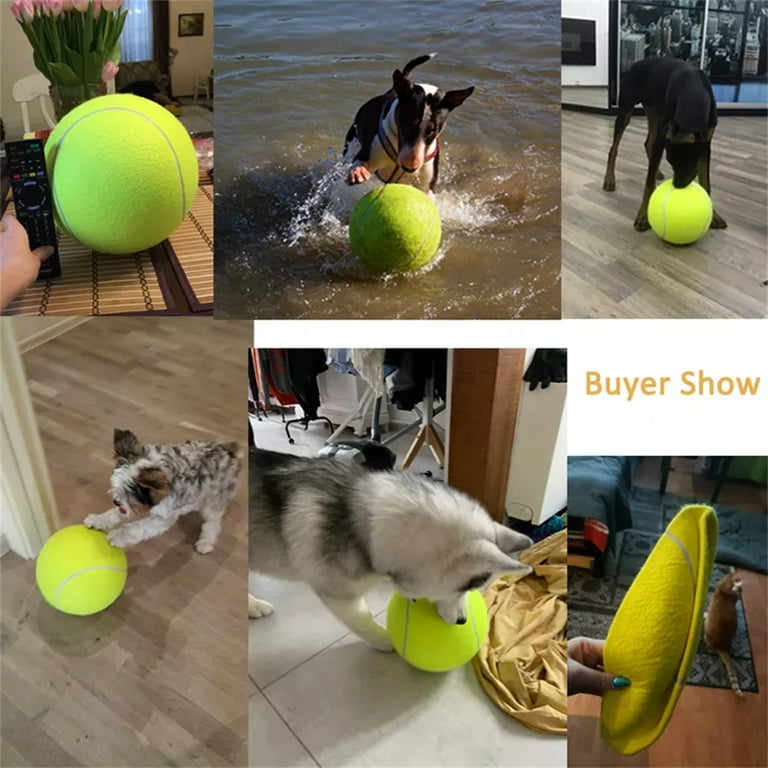 Interactive Pet Toys: Large Dog Tennis Ball For Outdoor Fun - Temu